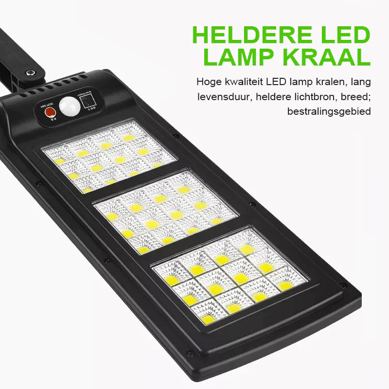 Draadloze LED Solar Beveiligingslamp - 100% Zonne-energie!