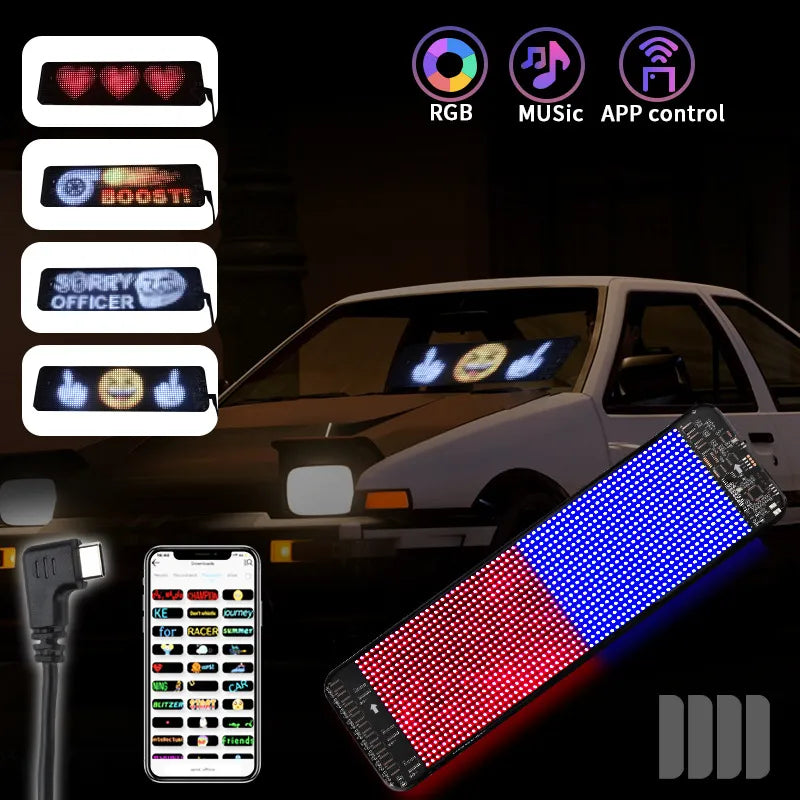 Programmable Car LED Sign