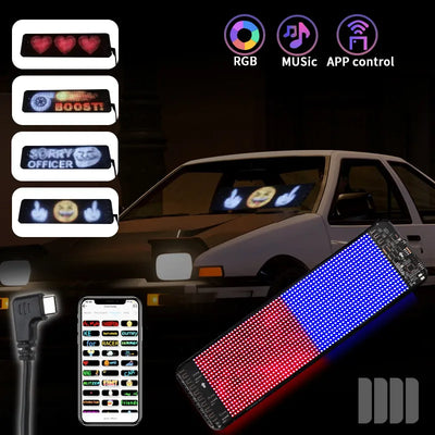 Programmable Car LED Sign