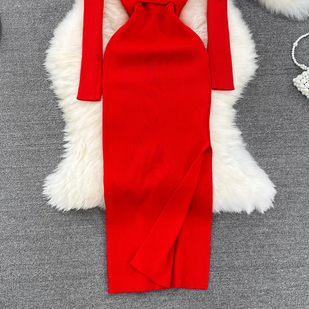 Bella bodycon knit jurk