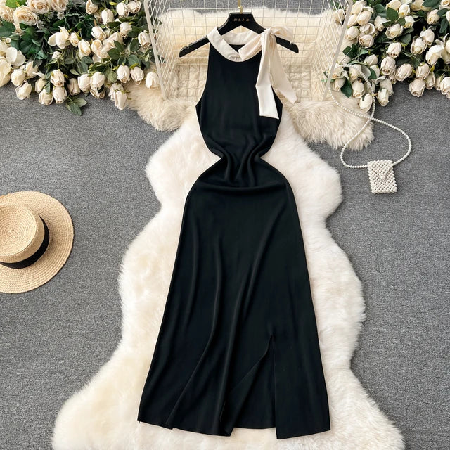 Sweet bow Halter jurk