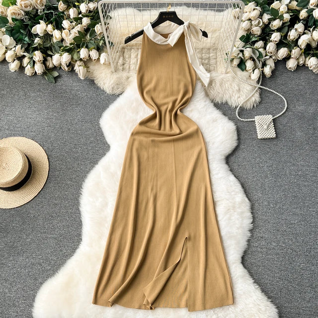 Sweet bow Halter jurk