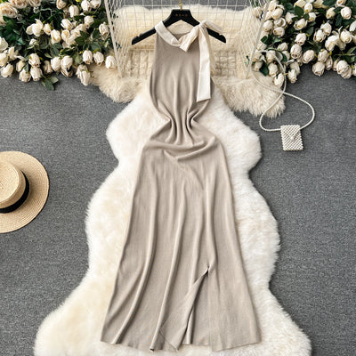 Sweet bow Halter jurk