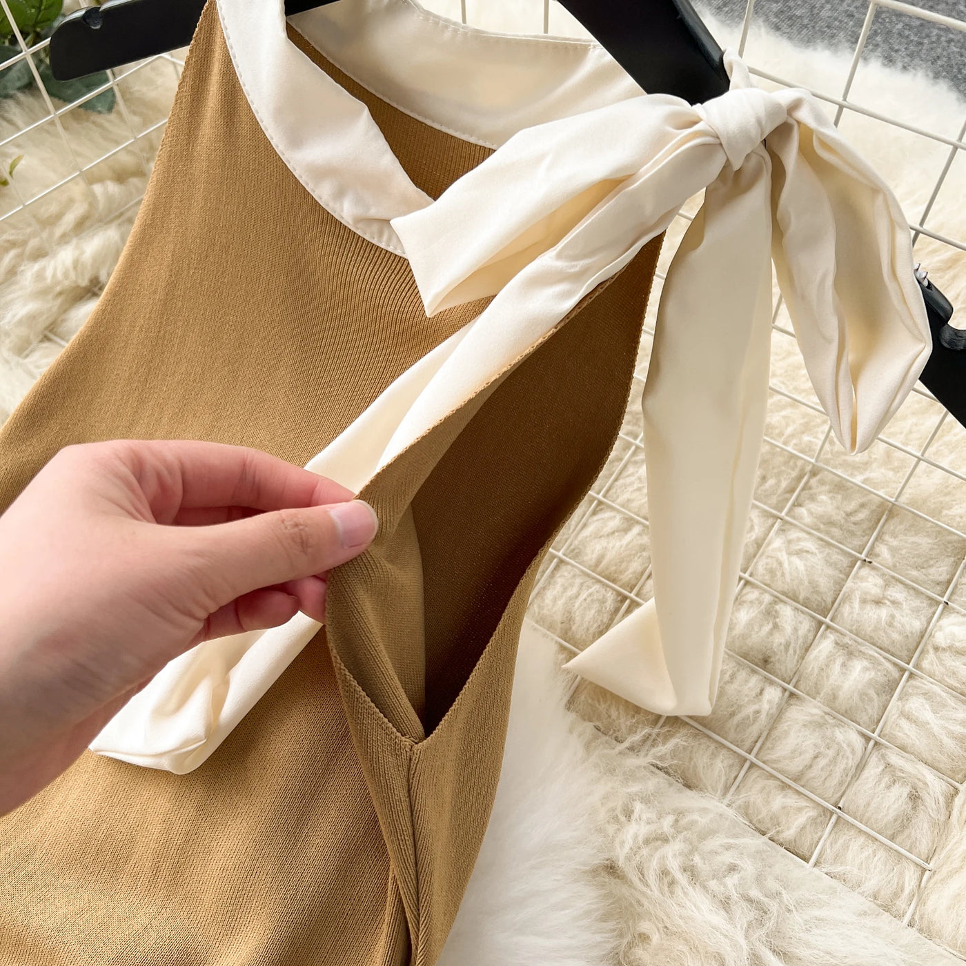 Sweet bow Halter jurk