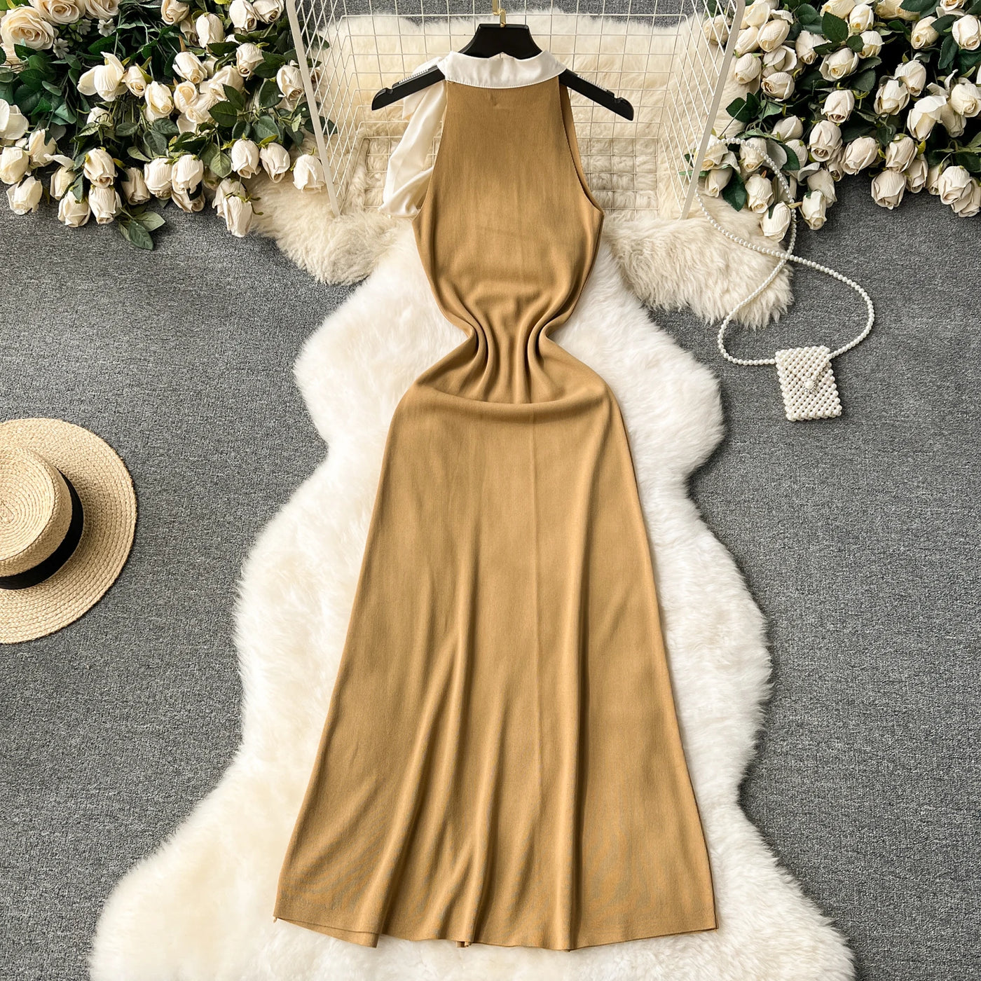 Sweet bow Halter jurk