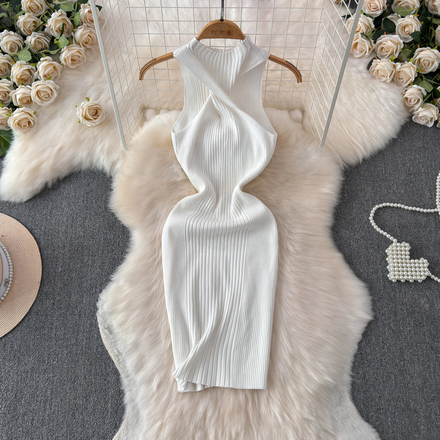 Bella Lace-up  Bodycon jurk