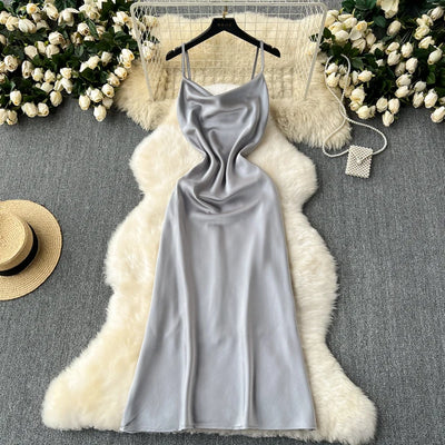 Bella vintage jurk satijn