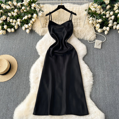 Bella vintage jurk satijn