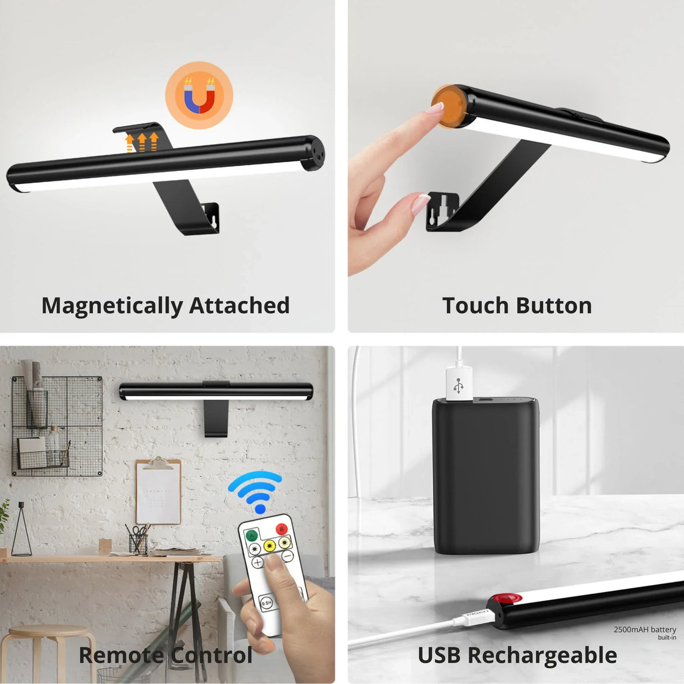 Gallery Light - Draadloze Oplaadbare Muurlamp