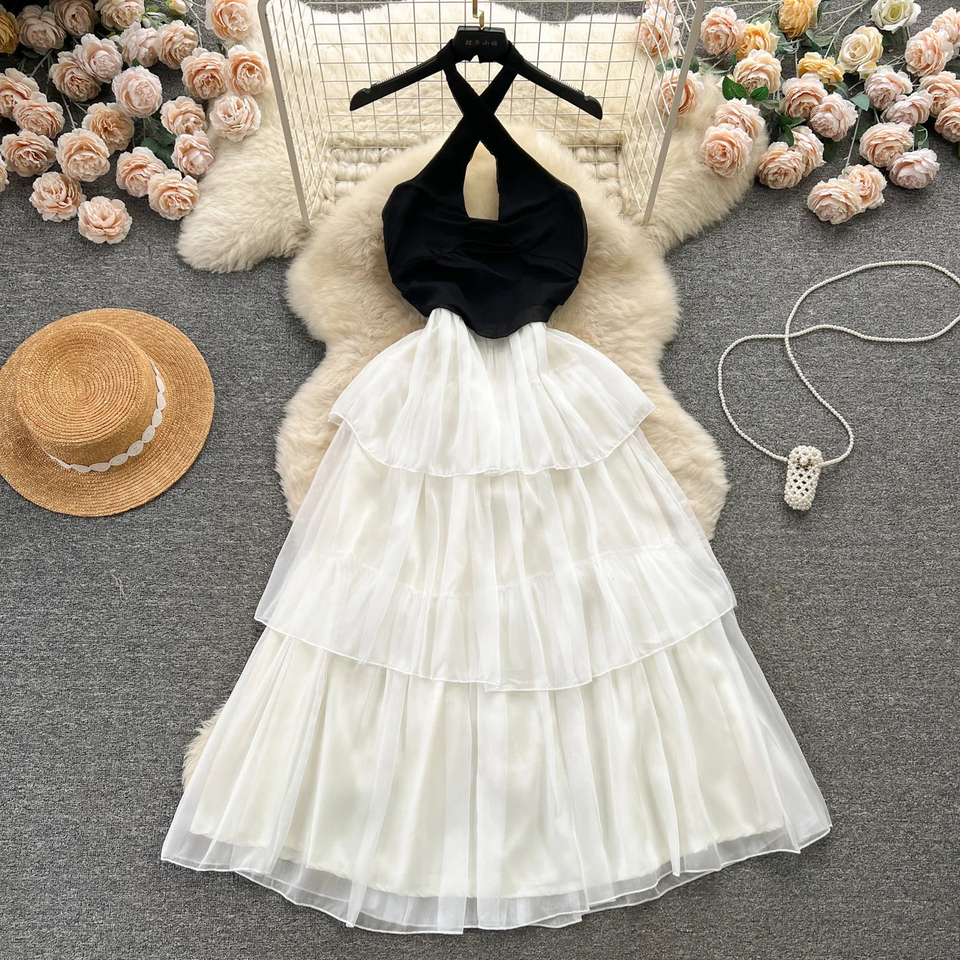 Bella Halter Bodycon Ruffle