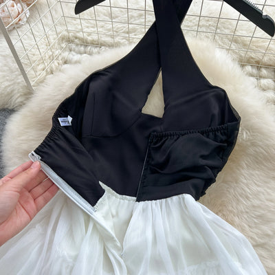 Bella Halter Bodycon Ruffle