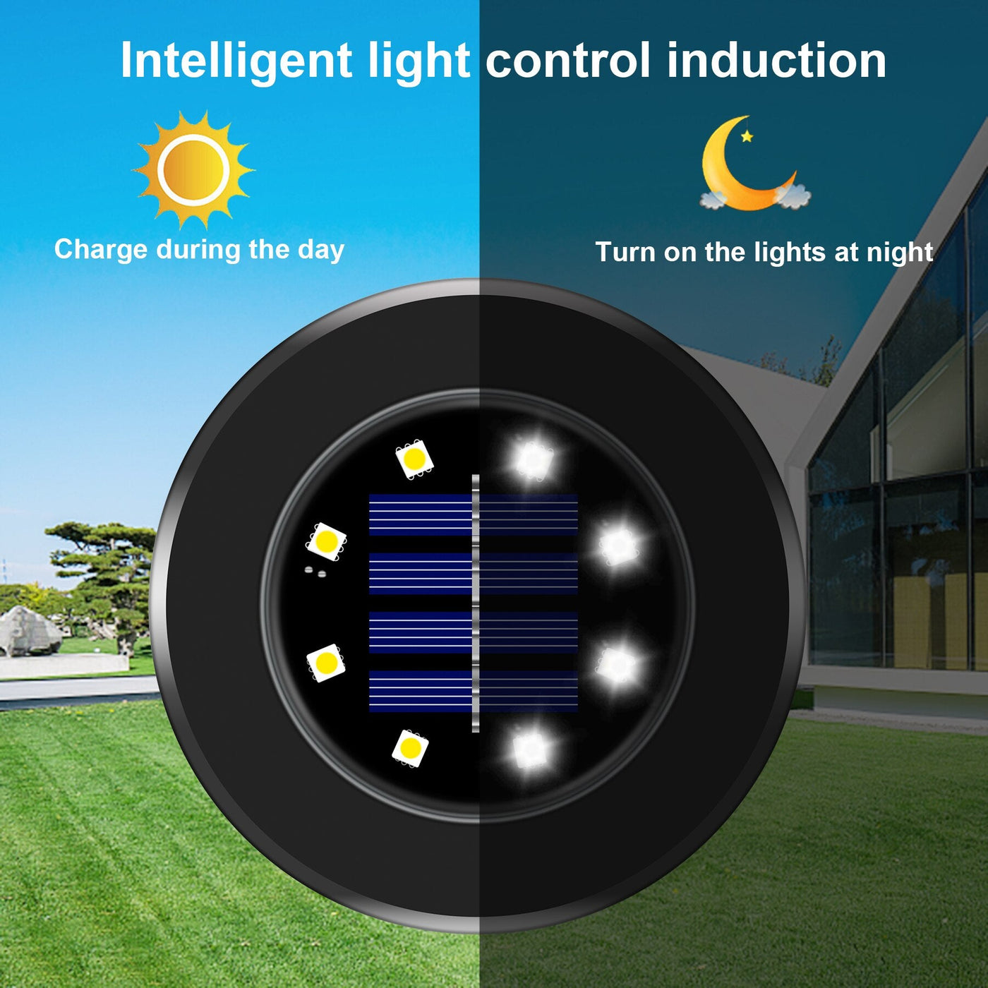 LED Solar Tuinlampen Deluxe (Black editie)  - Creëer een heerlijke sfeer in uw tuin!