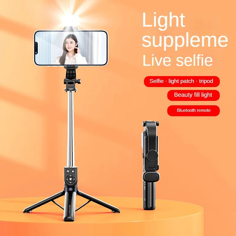 Selfie Stick Met Statief Voor Mobiele Telefoon Draadloze Bluetooth Voor Xiaomi Huawei Iphone Ios Android Stabilisator Mobiele Telefoon