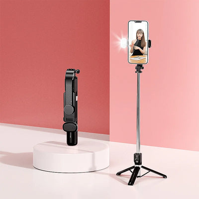 Selfie Stick Met Statief Voor Mobiele Telefoon Draadloze Bluetooth Voor Xiaomi Huawei Iphone Ios Android Stabilisator Mobiele Telefoon