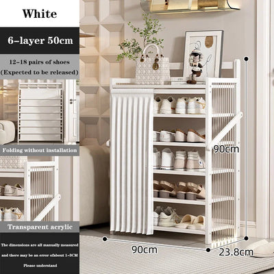 Opvouwbare meerlaagse Schoenenrek