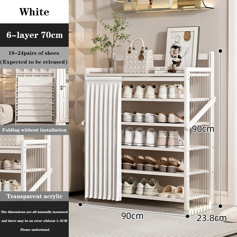 Opvouwbare meerlaagse Schoenenrek