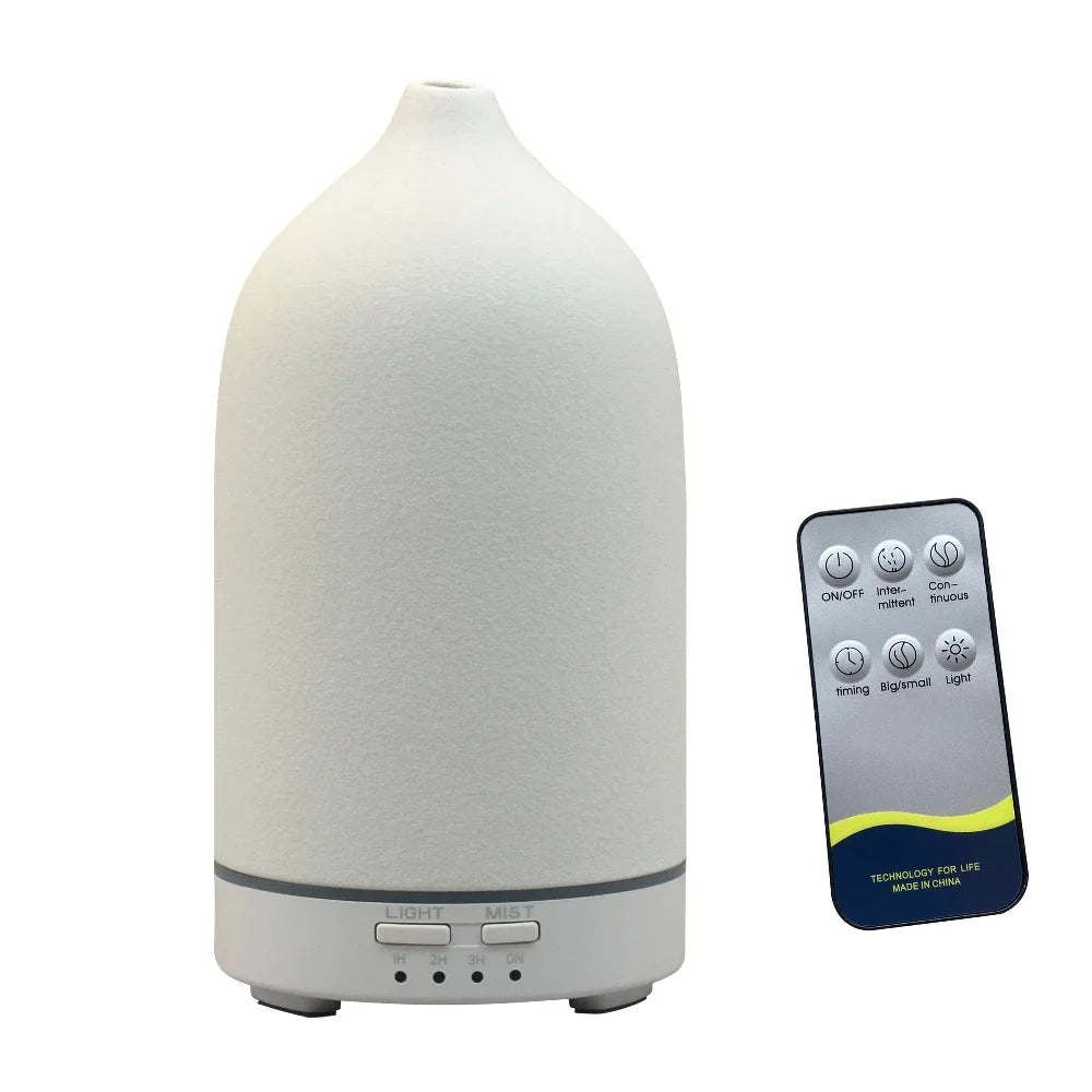 Keramische Aroma Diffuser Automatische Kleine Luchtbevochtiger Hotel Lucht Frisse Etherische Olie Timing Kleurrijke Lichten Diffuser