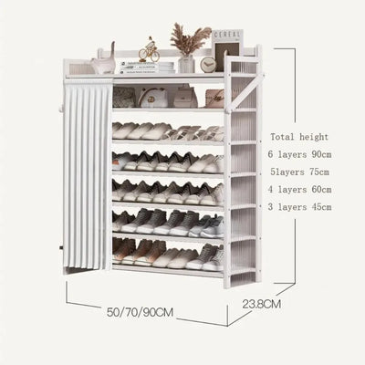 Opvouwbare meerlaagse Schoenenrek