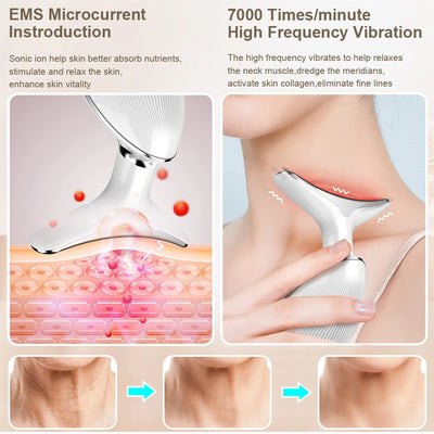 Face Lifting Machine Ems Gezichts Microcurrent Apparaat Nek Gezicht Lifting Massager Huid Strakker Anti-Rimpel Dubbele Kin Remover