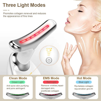 Face Lifting Machine Ems Gezichts Microcurrent Apparaat Nek Gezicht Lifting Massager Huid Strakker Anti-Rimpel Dubbele Kin Remover