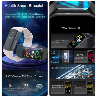2024 Ecg Hrv Health Monitoring SmartWatch