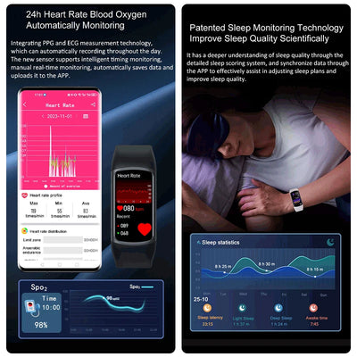 2024 Ecg Hrv Health Monitoring SmartWatch