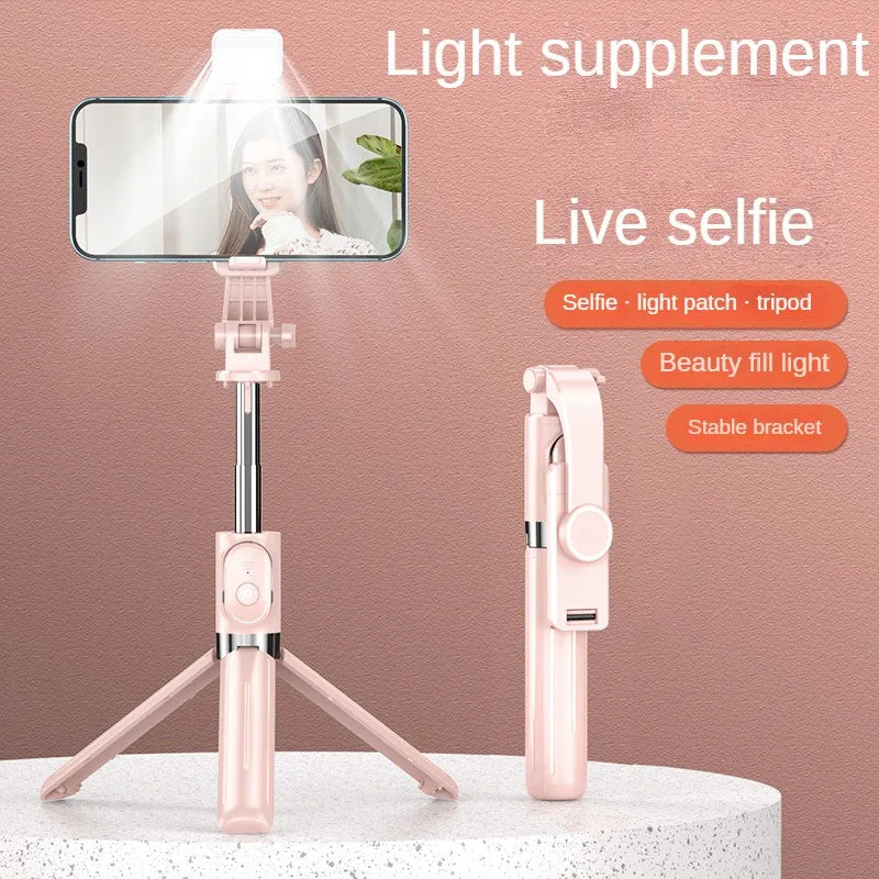 Selfie Stick Met Statief Voor Mobiele Telefoon Draadloze Bluetooth Voor Xiaomi Huawei Iphone Ios Android Stabilisator Mobiele Telefoon