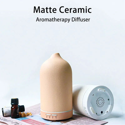 Keramische Aroma Diffuser Automatische Kleine Luchtbevochtiger Hotel Lucht Frisse Etherische Olie Timing Kleurrijke Lichten Diffuser