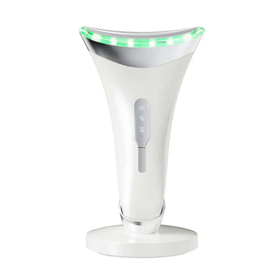 Oplaadbare Ems Trillingshals Anti-Rimpel Led Lichttherapie Gezicht En Nek Massager