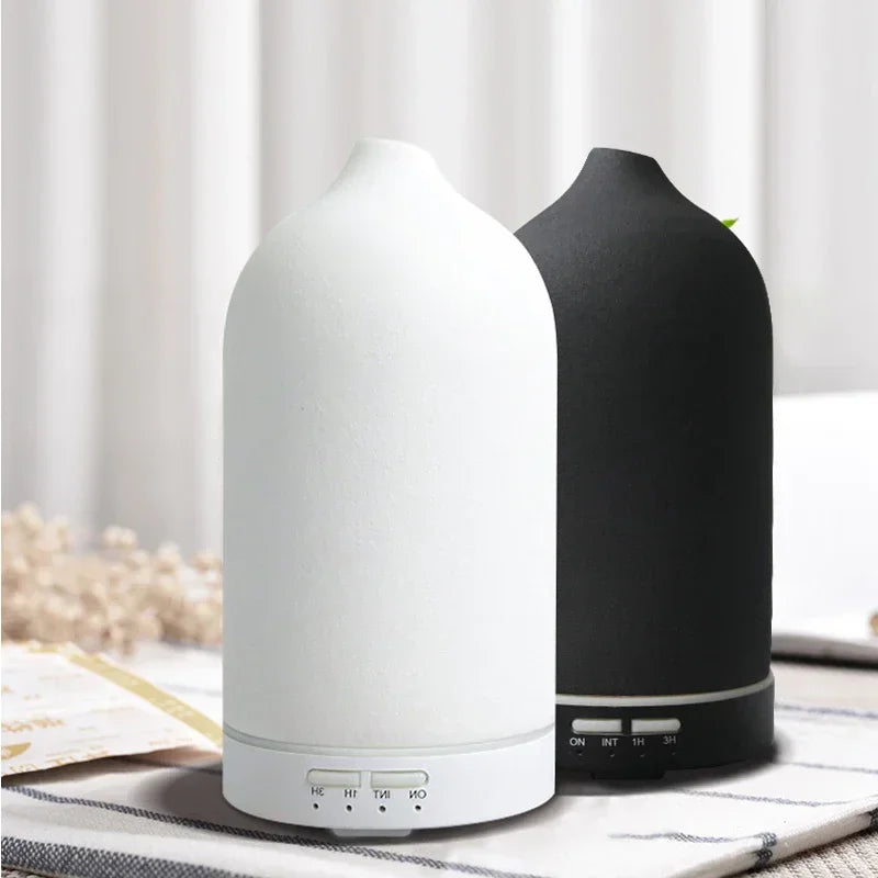 Keramische Aroma Diffuser Automatische Kleine Luchtbevochtiger Hotel Lucht Frisse Etherische Olie Timing Kleurrijke Lichten Diffuser