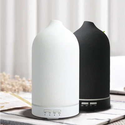 Keramische Aroma Diffuser Automatische Kleine Luchtbevochtiger Hotel Lucht Frisse Etherische Olie Timing Kleurrijke Lichten Diffuser