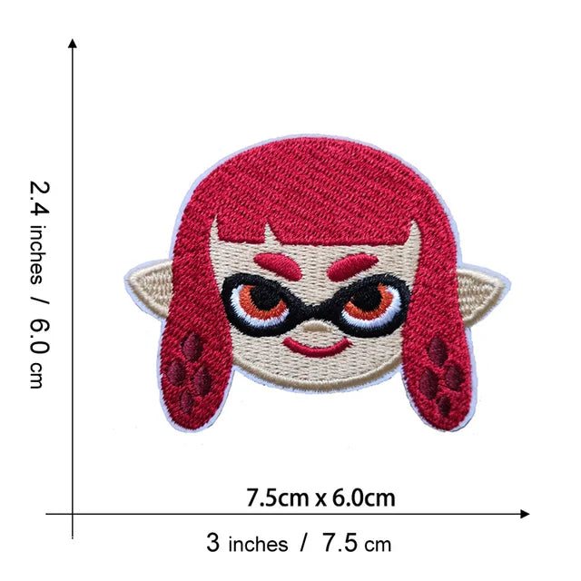 Splatoon Patch stoffen voor kleding accessoires