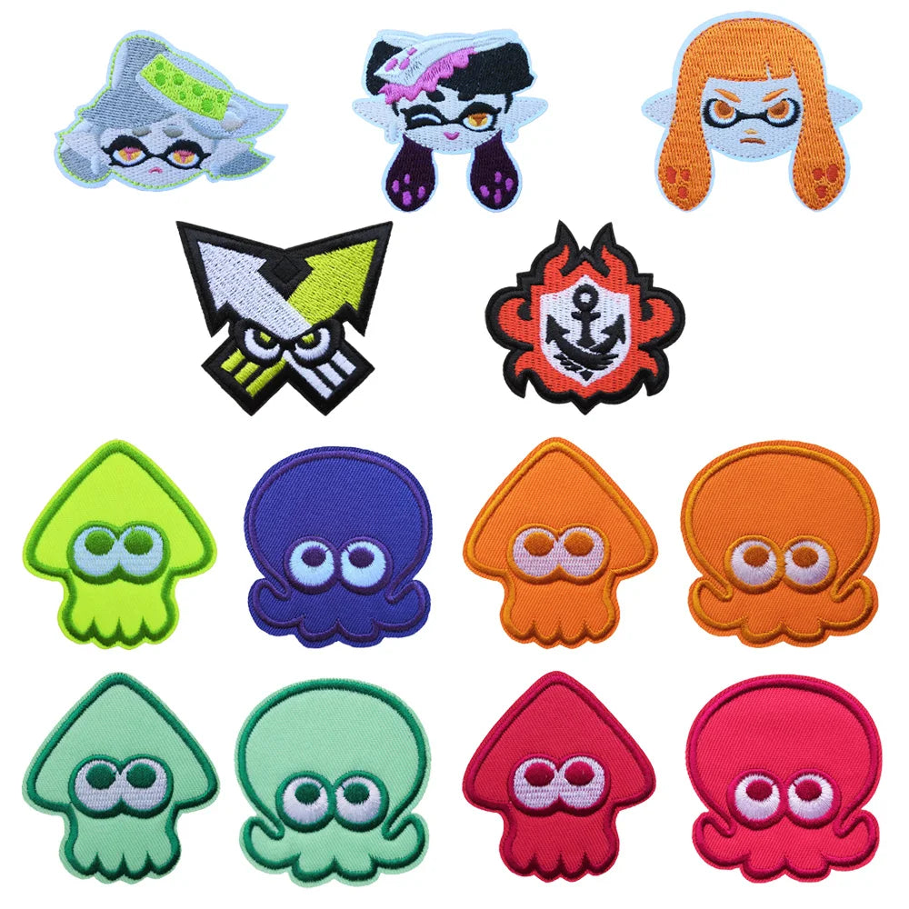 Splatoon Patch stoffen voor kleding accessoires