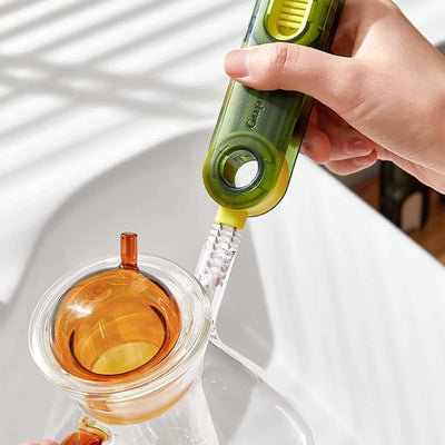 TriClean | 3-in-1 borstel voor hardnekkig vuil in flessen & bekers
