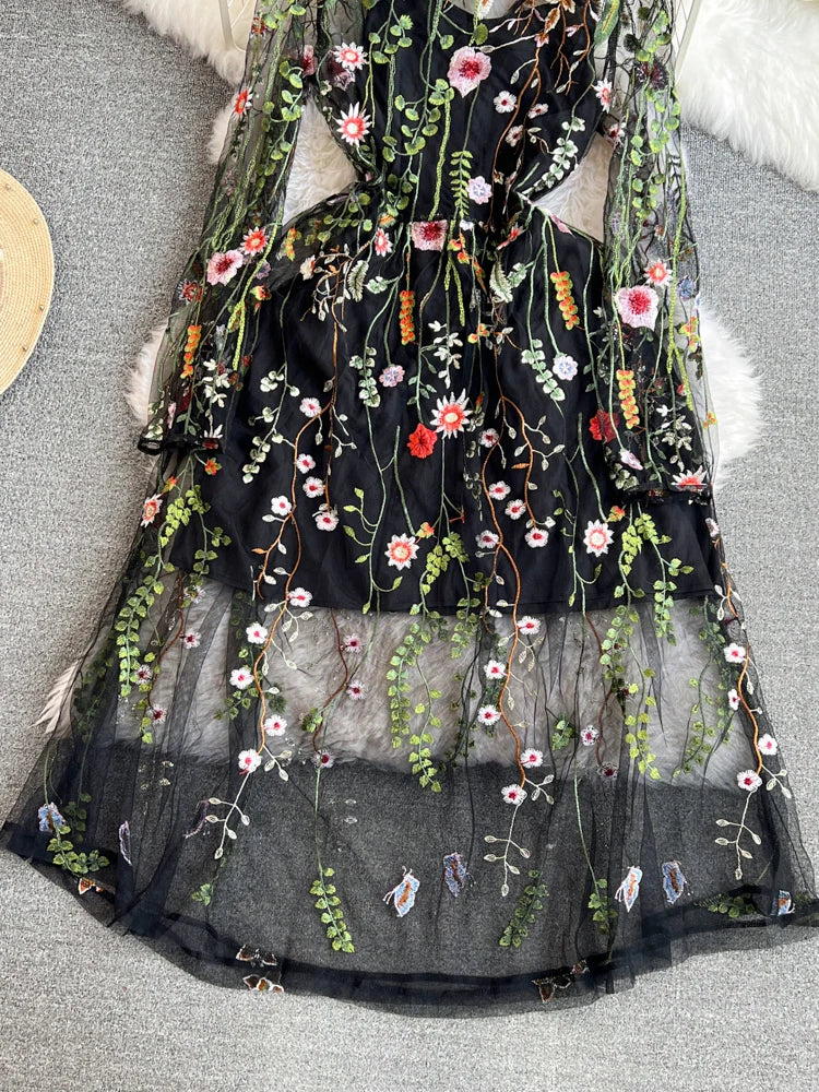 Bella Vintage Long Sleeve  jurk