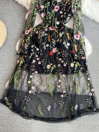 Bella Vintage Long Sleeve  jurk