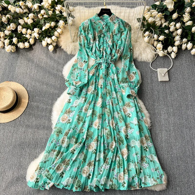 Bella vintage Puff Sleeve jurk