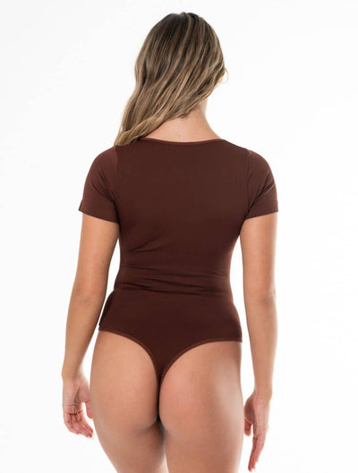 Ronde Hals Thong Bodysuit
