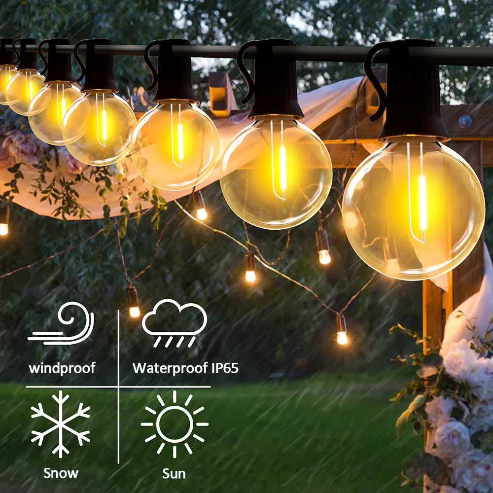 LED Solar Lichtsnoer Deluxe - Creëer de perfecte sfeer in jouw tuin!