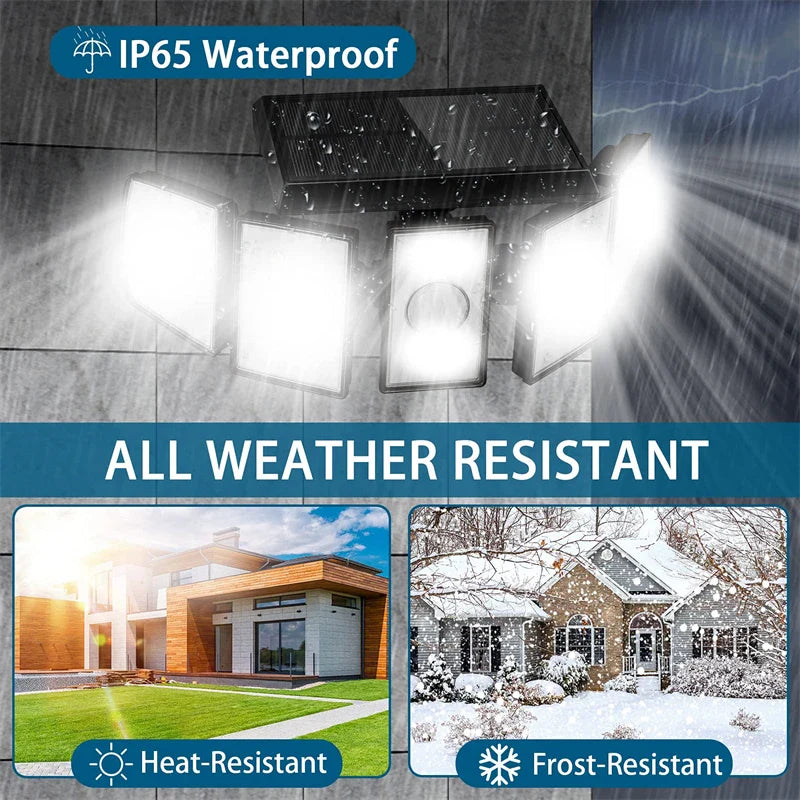 Draadloze LED Solar Bewakingslamp - 100% Zonne-energie!