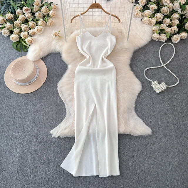 Bella bodycon jurk Split