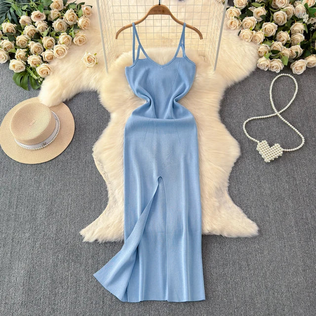 Bella bodycon jurk Split