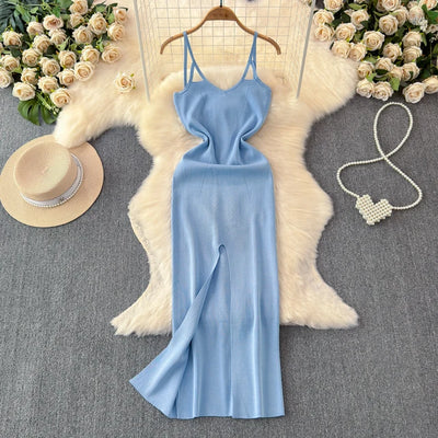 Bella bodycon jurk Split